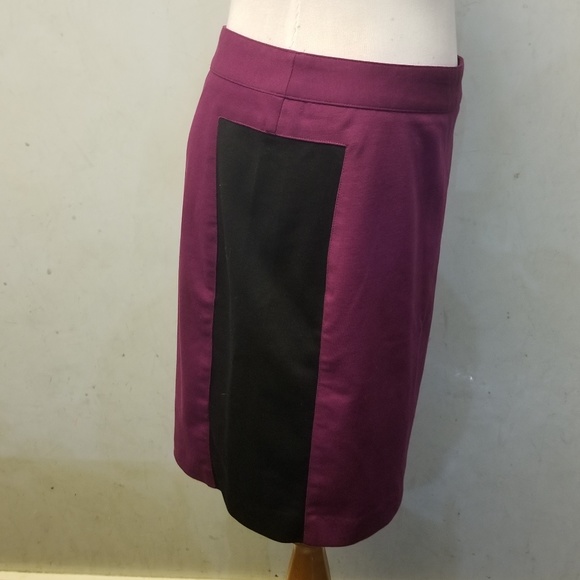 Kenar purple with back sides pencil skirt (Q2) - Picture 2 of 4